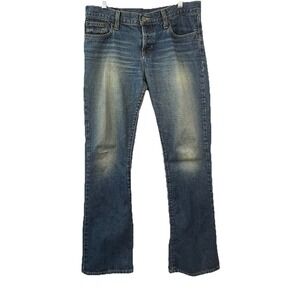 Abercrombie Fitch 1892 Vtg Sz 6R Boot Cut Cotton Low Rise Button Fly Women Jeans